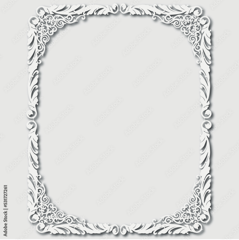Frame, in the style of an ornament, Vector illustration eps 10, Art. Frame, in the style of an ornament, Vector illustration eps 10, Art.