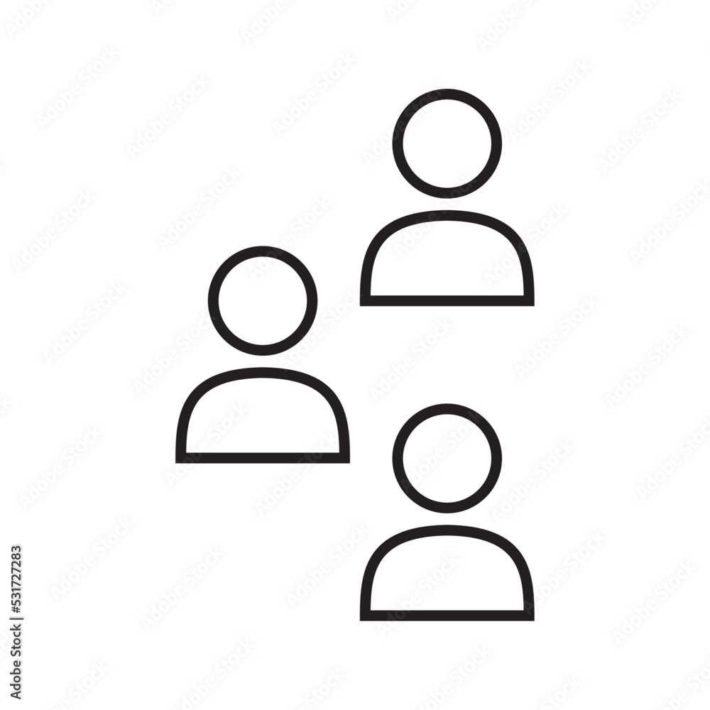 People Icon Vector Illustration Flat Design People Icon Vector Illustration Flat Design