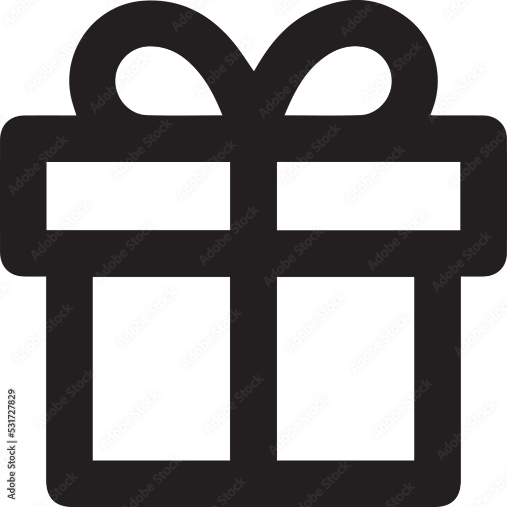 Giftbox icon. Isolated surprise and giftbox icon line style. Premium quality vector symbol Giftbox icon. Isolated surprise and giftbox icon line style. Premium quality vector symbol