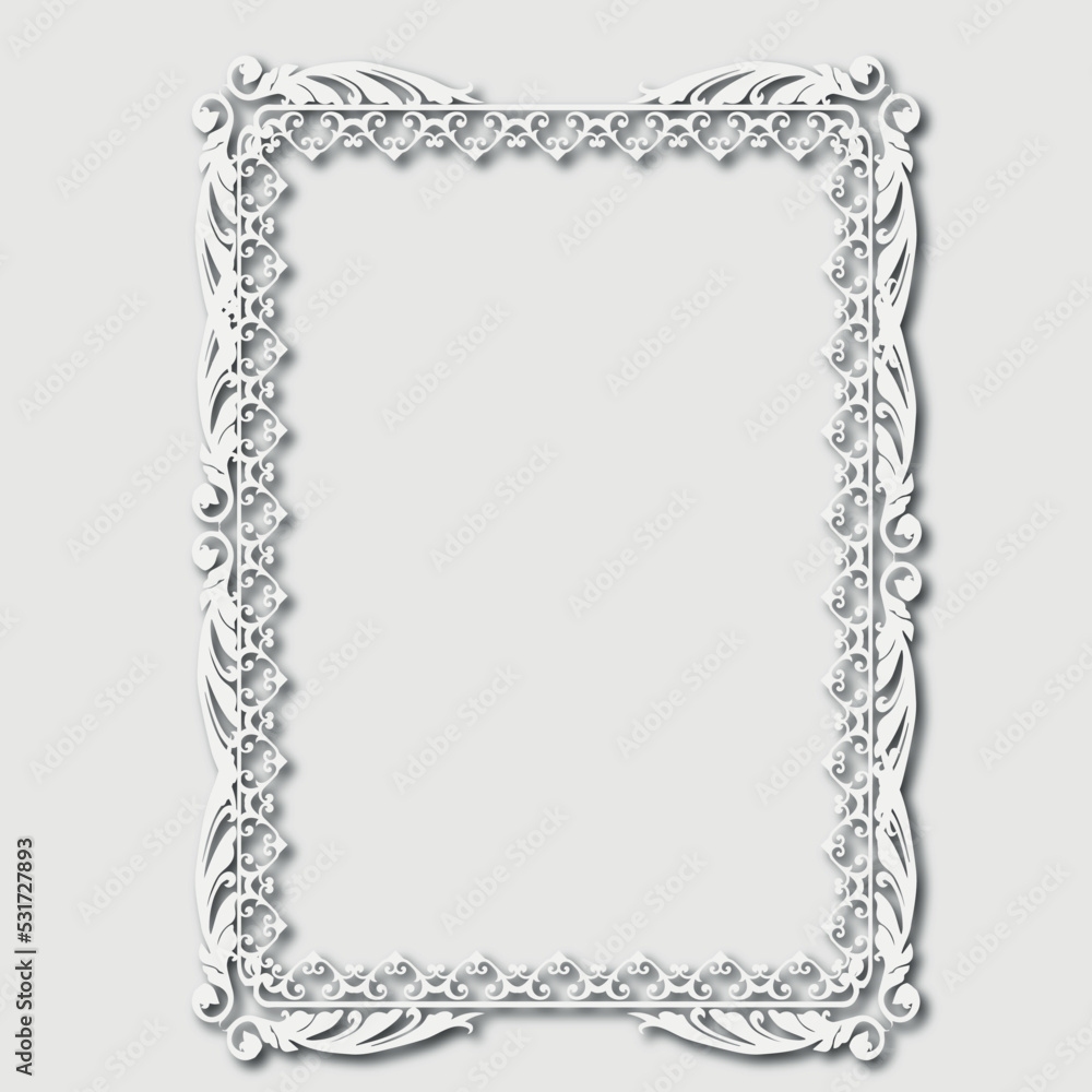 Frame, in the style of an ornament, Vector illustration eps 10, Art. Frame, in the style of an ornament, Vector illustration eps 10, Art.