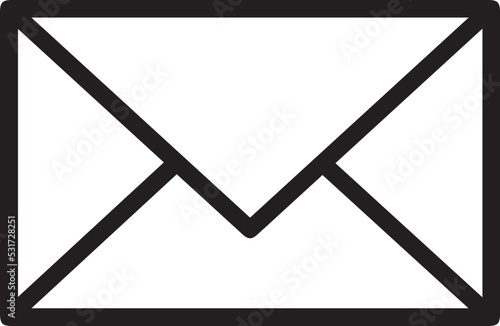 closed envelope style message or letter vector illustration