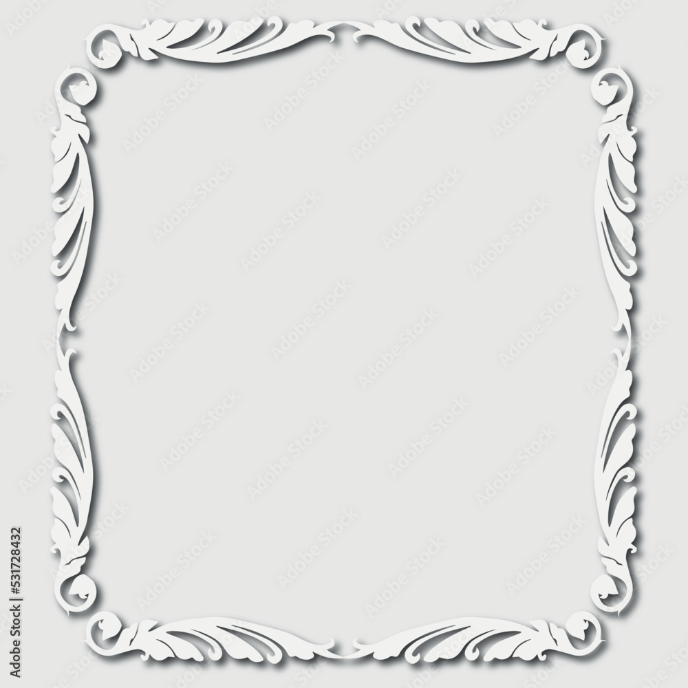 Frame, in the style of an ornament, Vector illustration eps 10, Art.