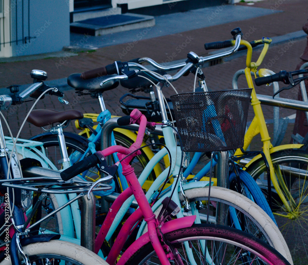 bicycles on the street