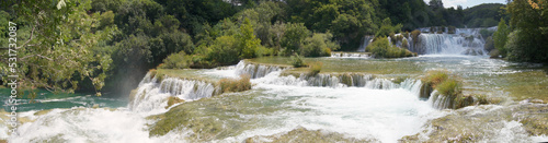 Waterfall in Krka National Park - Croatia