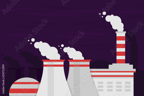 nuclear power plant, nuclear strike, hydro-electric power plant, global nuclear catastrophe, radiation, Installations and sources of electricity, electric carriers, cooling tower