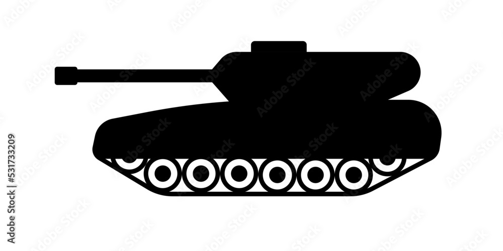 Tank icon symbol simple design