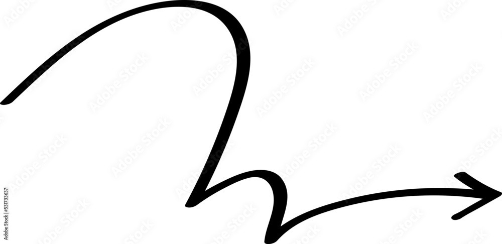 Arrow Line Sign Doodle Line Arrow Line Sign Doodle Line