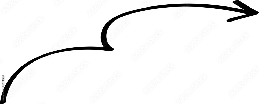 Arrow Line Sign Doodle Line Arrow Line Sign Doodle Line