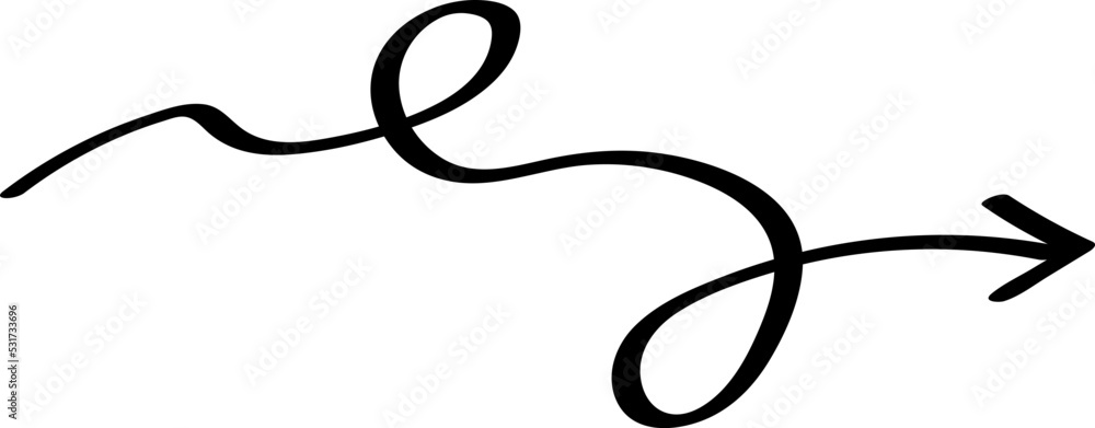 Arrow Line Sign Doodle Line Arrow Line Sign Doodle Line