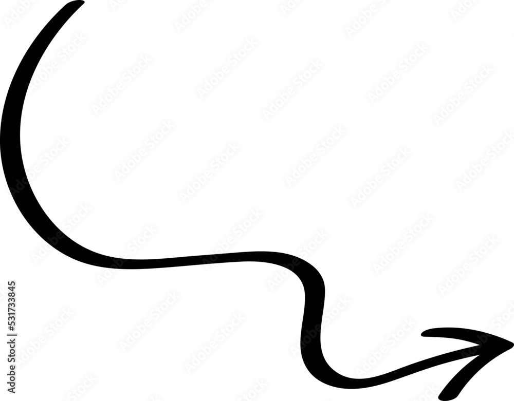 Arrow Line Sign Doodle Line Arrow Line Sign Doodle Line