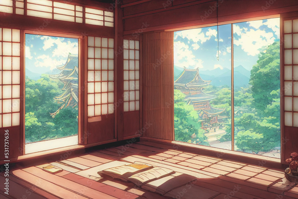 HD wallpaper: Anime, Original, Maiden, Night, Sakura Tree, Shrine |  Wallpaper Flare