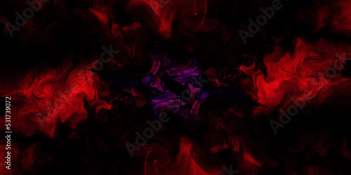Dark red fire smoke shapes isolated on dark background. cute colorful abstract background. luxurious dark red liquid marble background illustration. Burning fire smoke luxurious liquid wallpaper. 