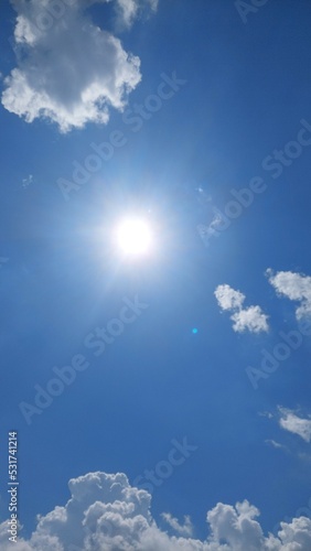 blue sky with clouds