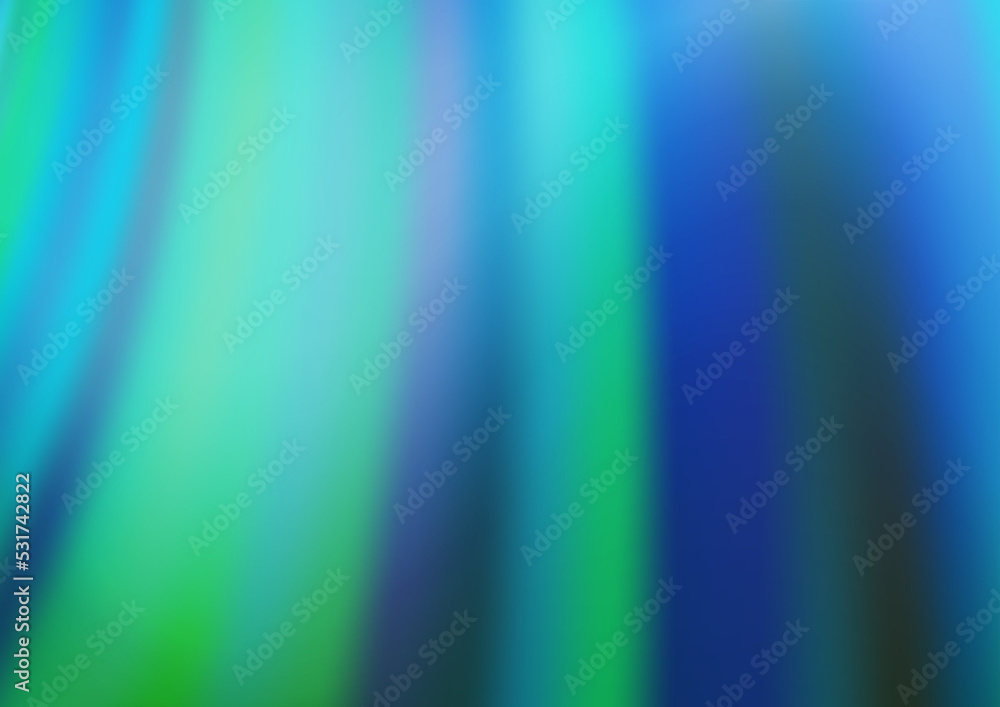 Light Blue, Green vector background with abstract lines.