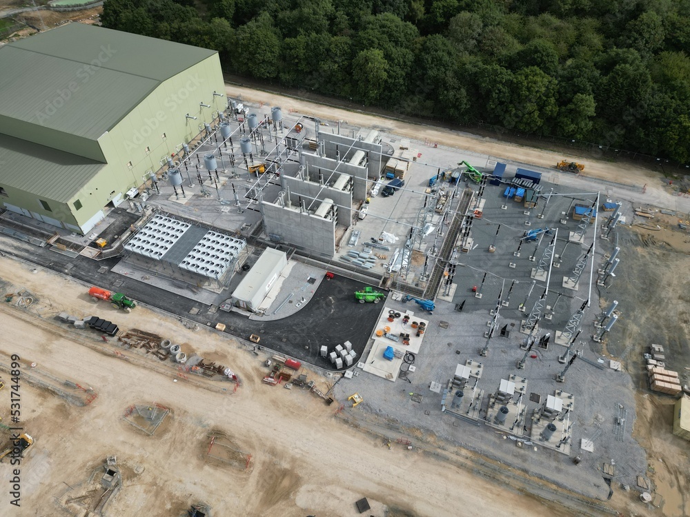 Dogger Bank onshore electrical converter station which will take the