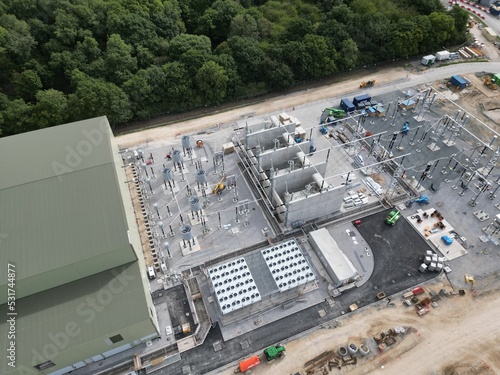 Quadro em tela Dogger Bank onshore electrical converter station which will take the electricity