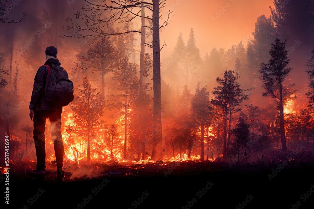 Obraz premium Pyromaniac arson