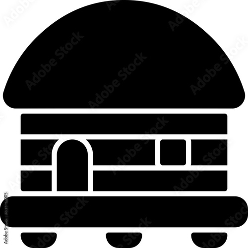bungalow flat icon