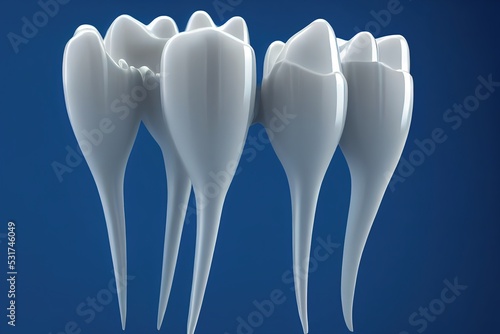 3D rendering of molars
