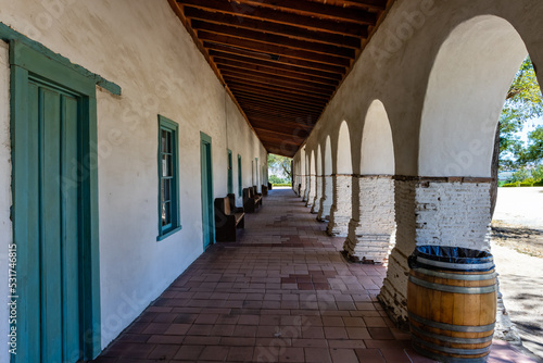 Mission San Juan Bautista in California, an old spanish mission. photo