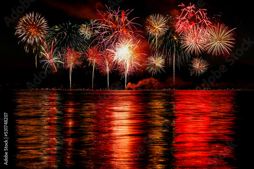 Wallpaper Mural Lakeside Fireworks Torontodigital.ca
