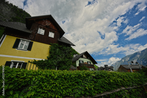 Old houses in Hallstatt, Austria.