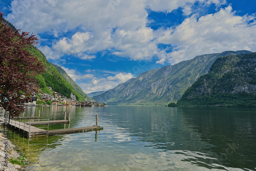  Hallstatter See lake in Hallstatt, Upper Austria.