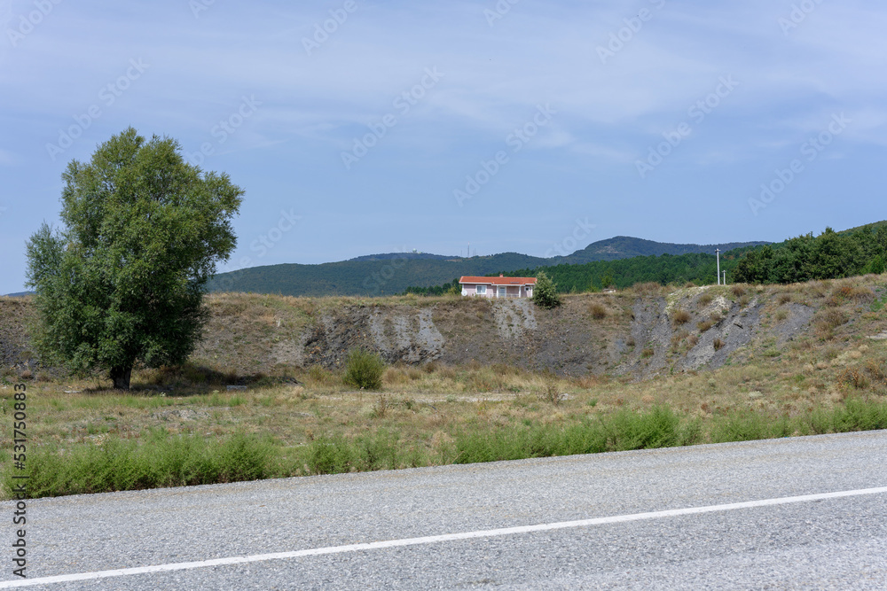 Igneada national park road and view. Igneada district Kirklareli city. Turkey.