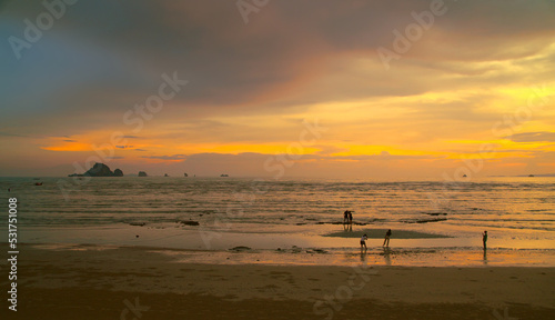 Sunset on the beach - Phang Nga Bay, Thailand