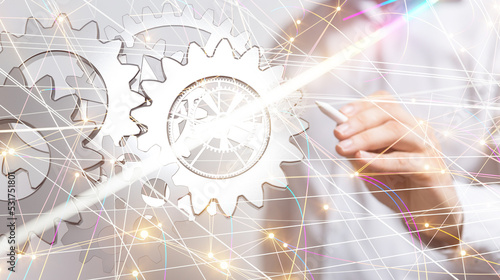 gear Futuristic in Industry...