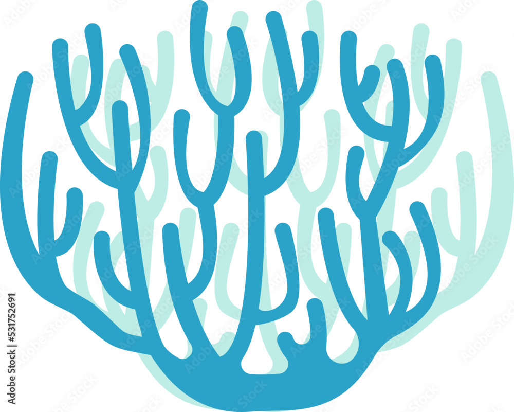 Seaweeds corals Sea Plant. Vector illustration Seaweeds corals Sea Plant. Vector illustration