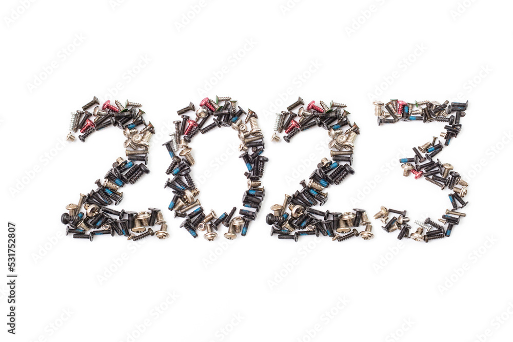 2023 written with tiny screws , 2023 written with tiny screws ,
