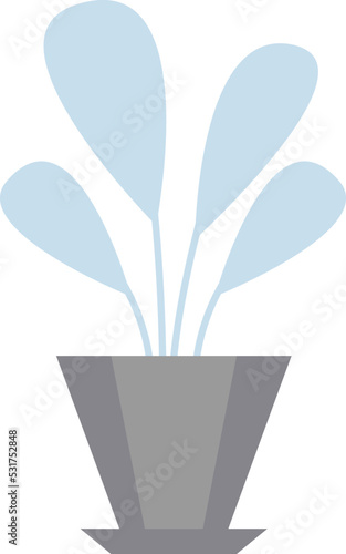 Home plant icon. Vector illustration