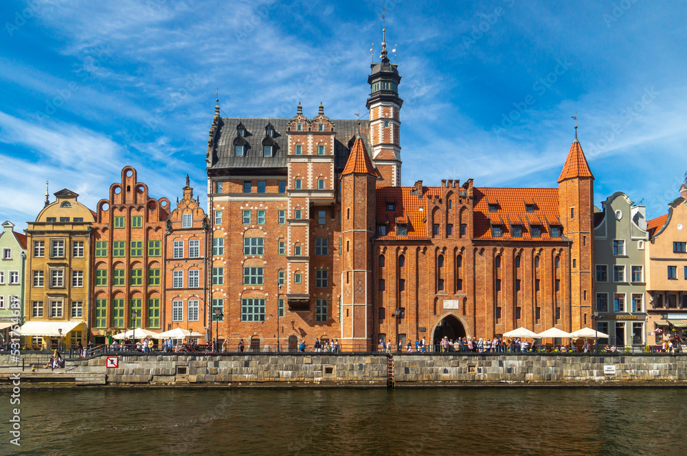 Fototapeta premium Embankment of the Motlawa River in Gdansk