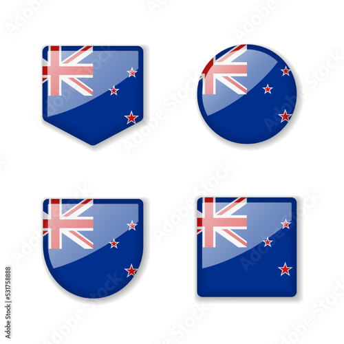 Flags of New Zealand - glossy collection.