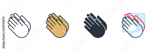 applause icon logo vector illustration. applause symbol template for graphic and web design collection