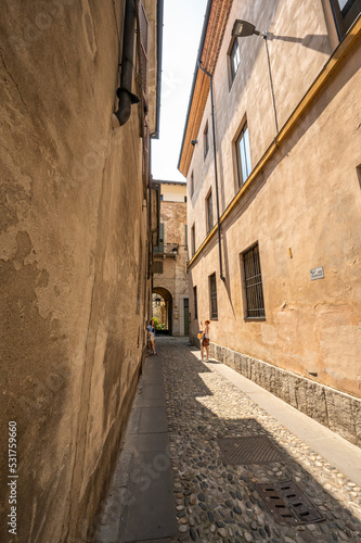 Beautiful old historic townhouses in Italy  © Z Fiedler
