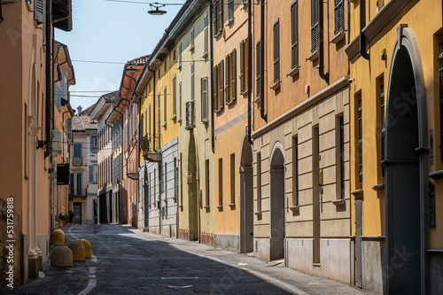 Beautiful old historic townhouses in Italy