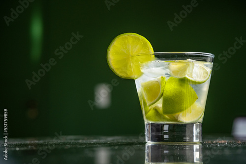 Brazilian Drink witk lemon and Gin , Caipirinha