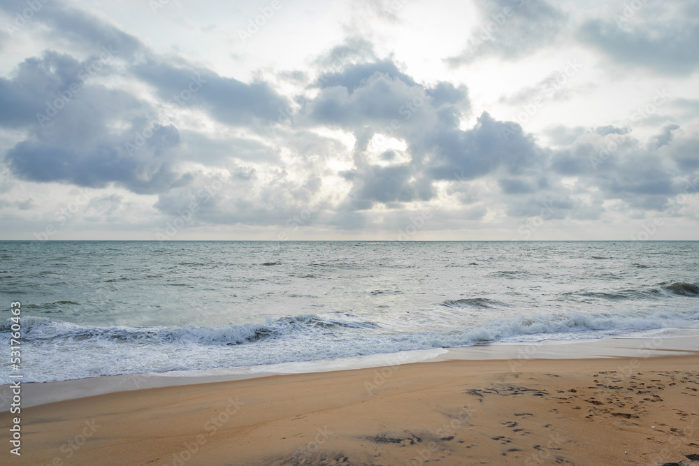 Indian Ocean view from Sri Lanka beach.