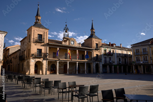 El Burgo de Osma (Spain), September 5, 2022. Town Hall. It is a town in the province of Soria (Castilla y León). 