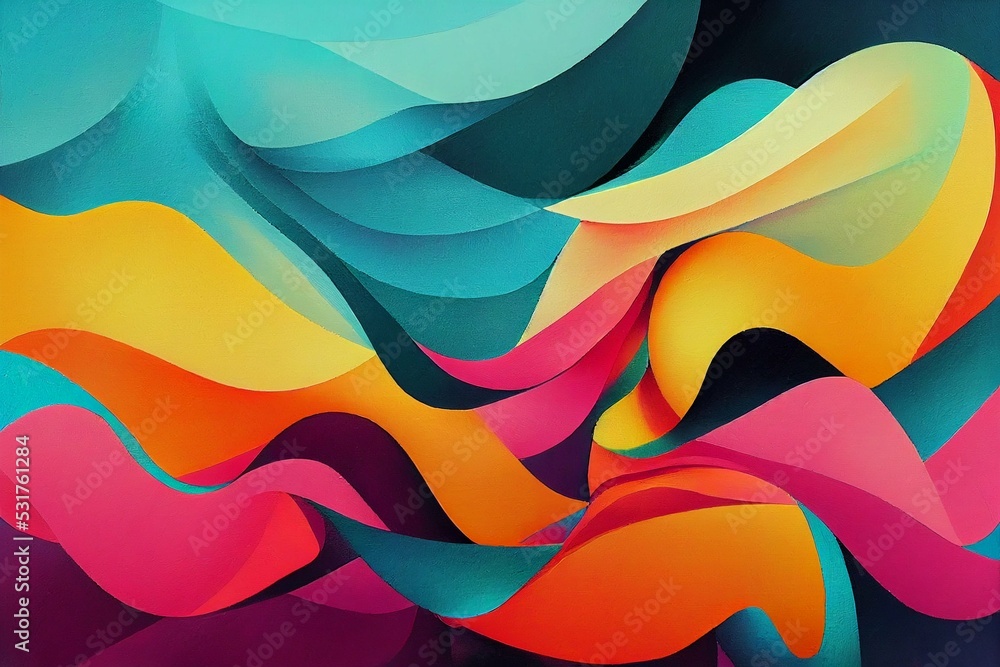 a painting of a colorful abstract background, an abstract painting, matte background