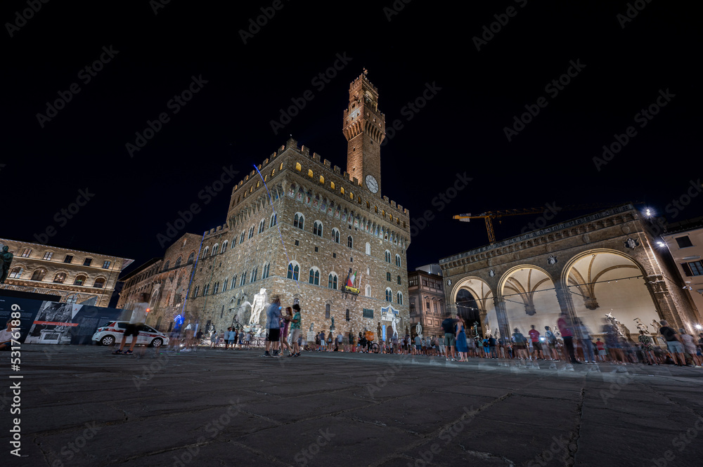 Beautiful old town of Florence summer time