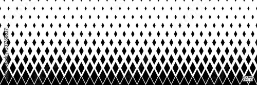 Abstract Seamless Black and White Geometric Pattern with Squares. Contrasty Ornament of Optical Psychedelic Illusion. Vector Illustration