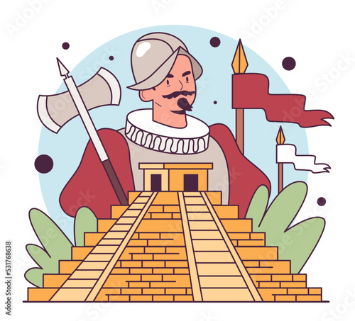 Spanish conquest of the Aztec. Spanish colonization of the Americas