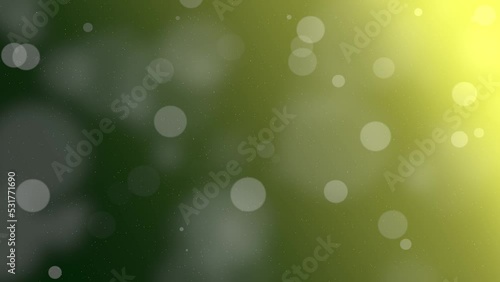 green bokeh background