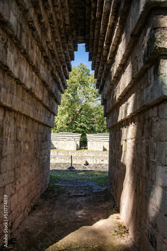 Fototapeta Naklejka Na Ścianę i Meble -  Stunning ruins at the Copan Ruinas, Honduras
