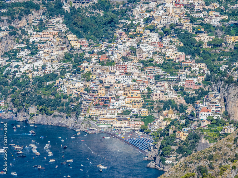 View of Positano from Path of the Gods