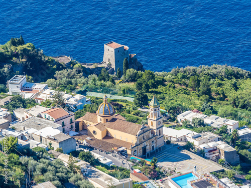 View of Praiano village from Path of the Gods photo