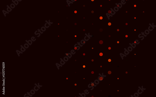 Light Orange vector template with circles.